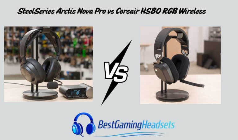 SteelSeries Arctis Nova Pro vs Corsair HS80 RGB Wireless