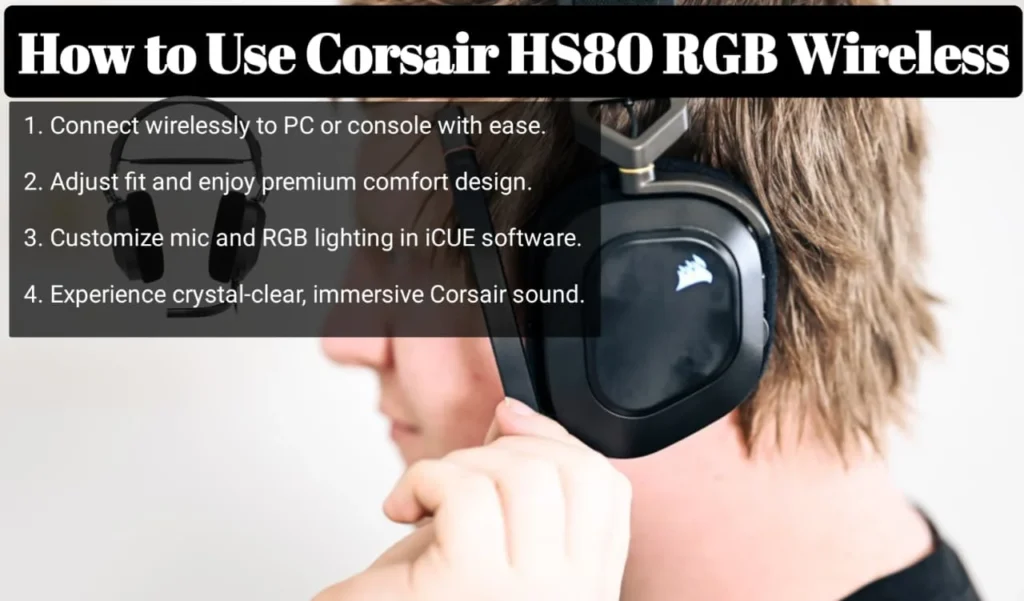  How to Use Corsair HS80 RGB Wireless