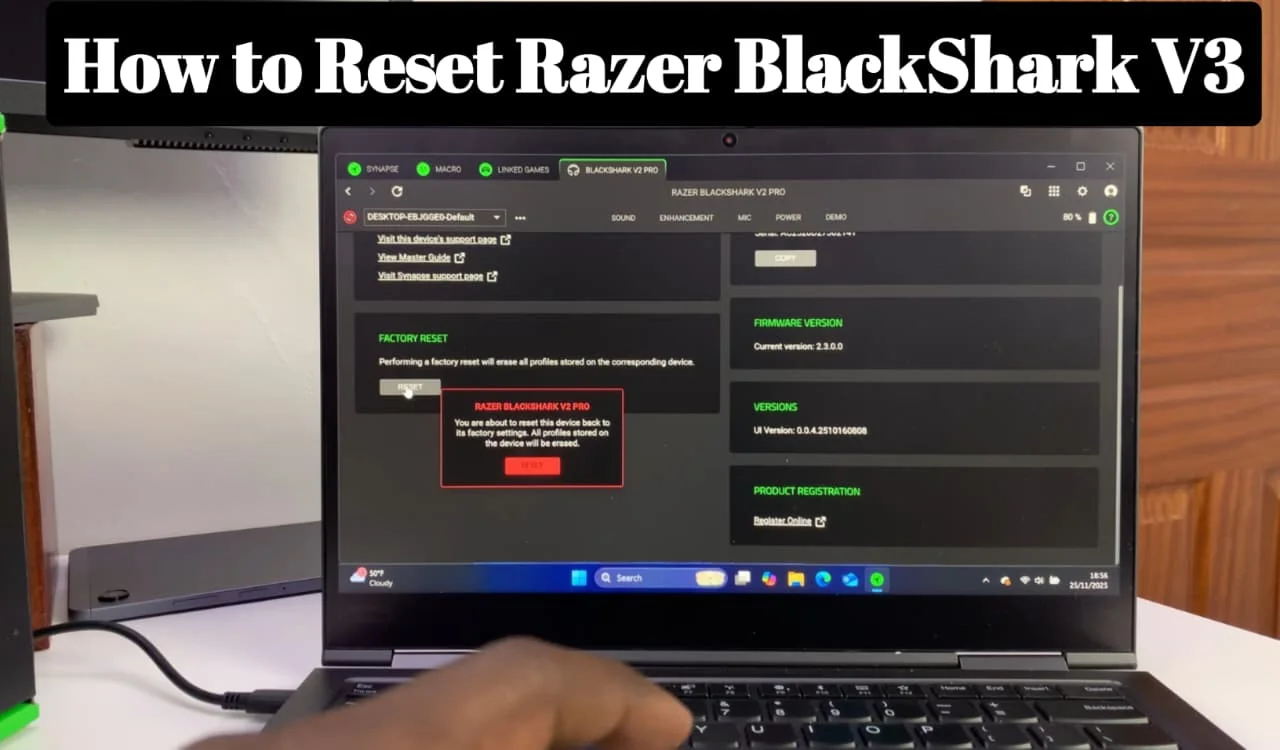 How to Reset Razer BlackShark V3: A Complete Guide